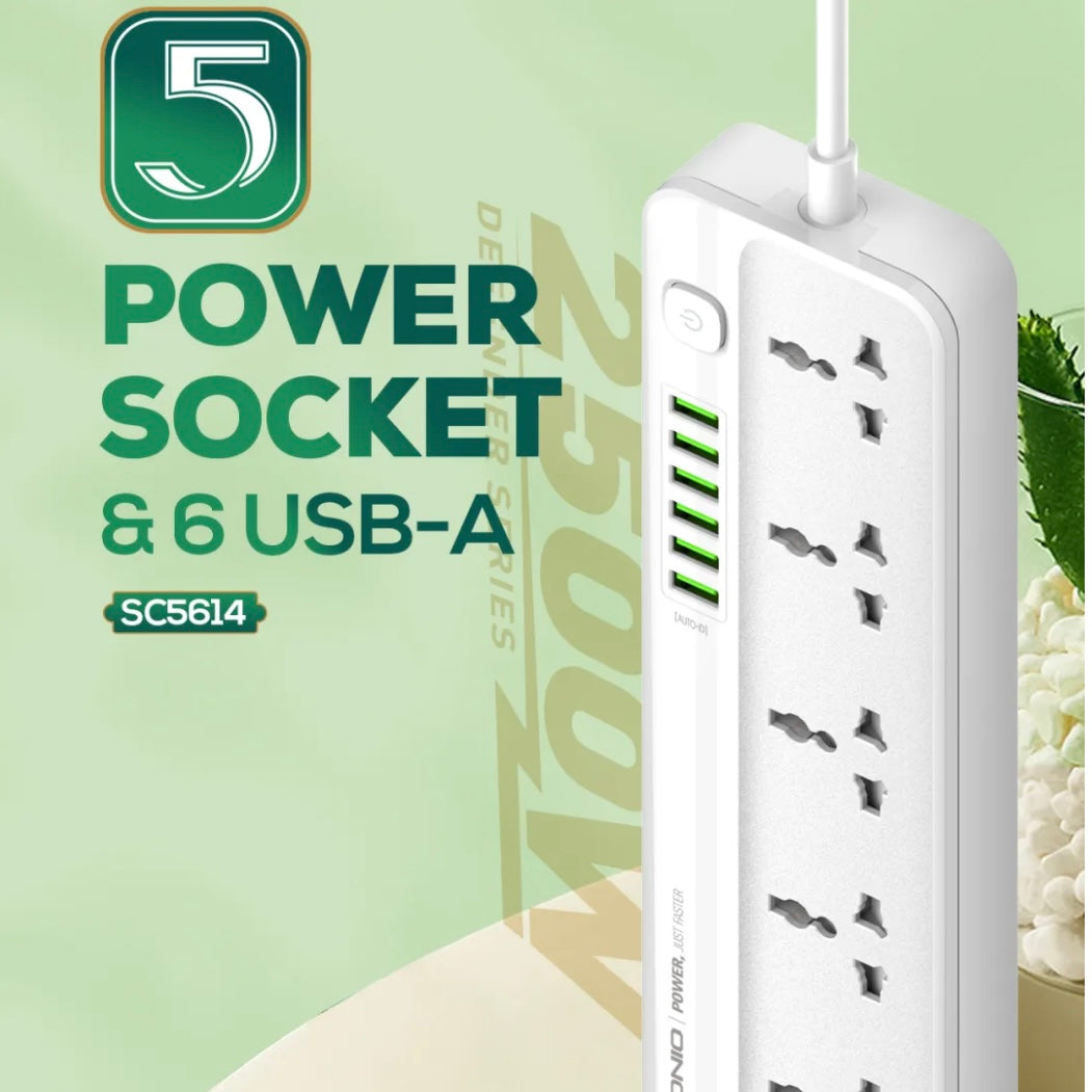 i1250 POWER SOCKET & 6 USB-A