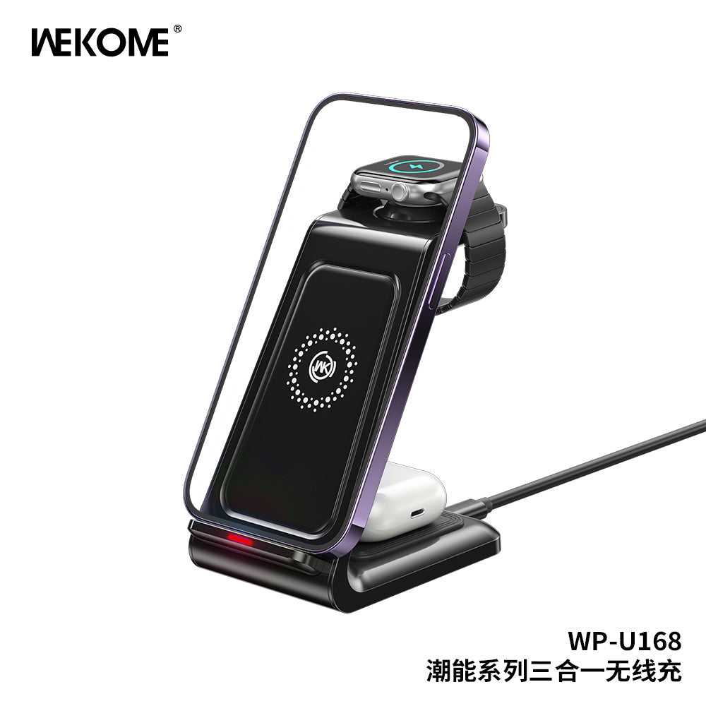 WP-U168 Pop Digital Series 3-in- 1 Wireless Charger