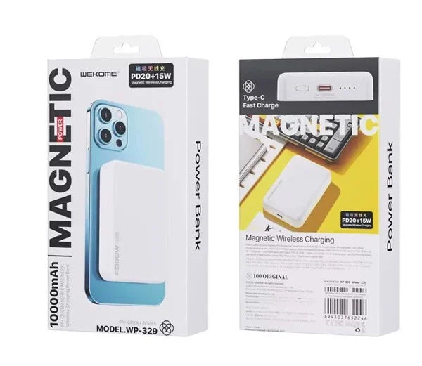 WP-329 Magnetic Wireless PD20+15W Charging Power bank
