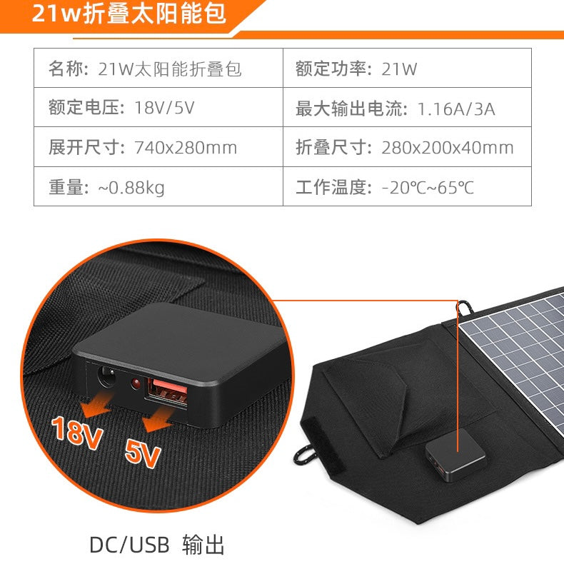 Smart Home 21W With folding solar pack