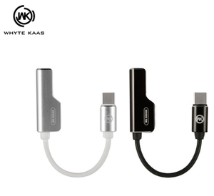 WDC-071a Wolim 2-in-1 Audio Adapter Cable  3.5mm-TypeC - i-s-mart.com | No.1 Branded Online Shop in Cambodia