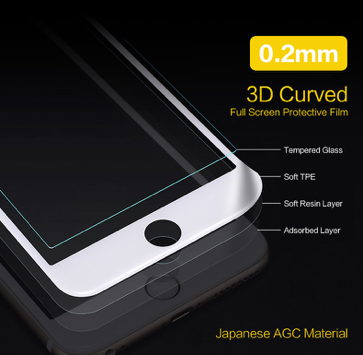 i878 X-Fitted Japanese AGC Material 3D Curved Edge Printed Tempered Glass - i-s-mart.com | No.1 Branded Online Shop in Cambodia