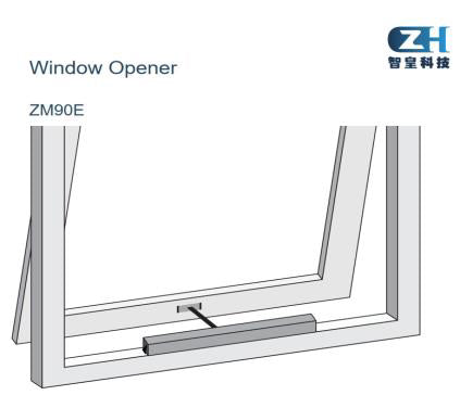 ZM90E Smart window push and pull machine, chain push Window Device (iSmart Home ZIGBEE)