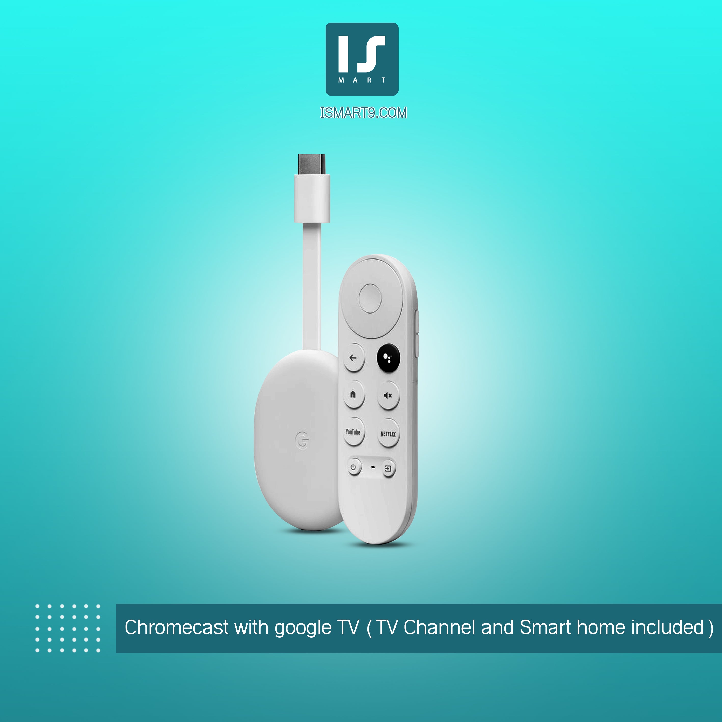 Chromecast with google TV (TV Channel and Smart home included)