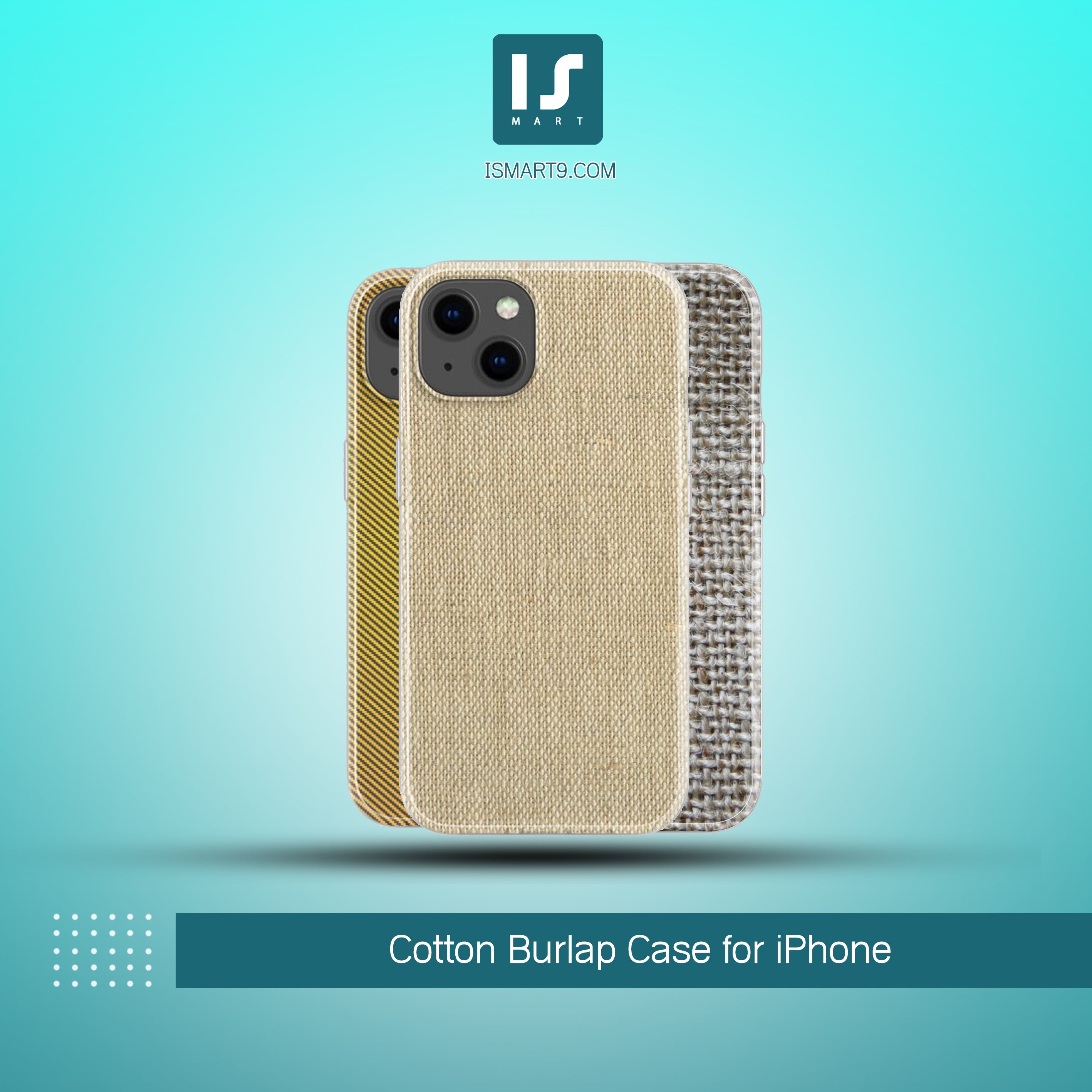 i1013 Cotton Burlap Case for iPhone