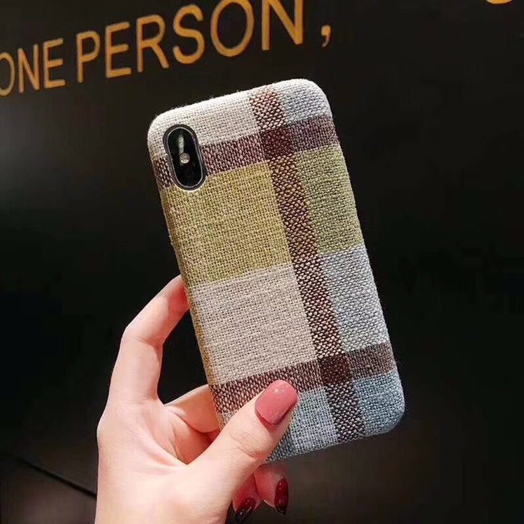i1013 Cotton Burlap Case for iPhone - i-s-mart.com | No.1 Branded Online Shop in Cambodia