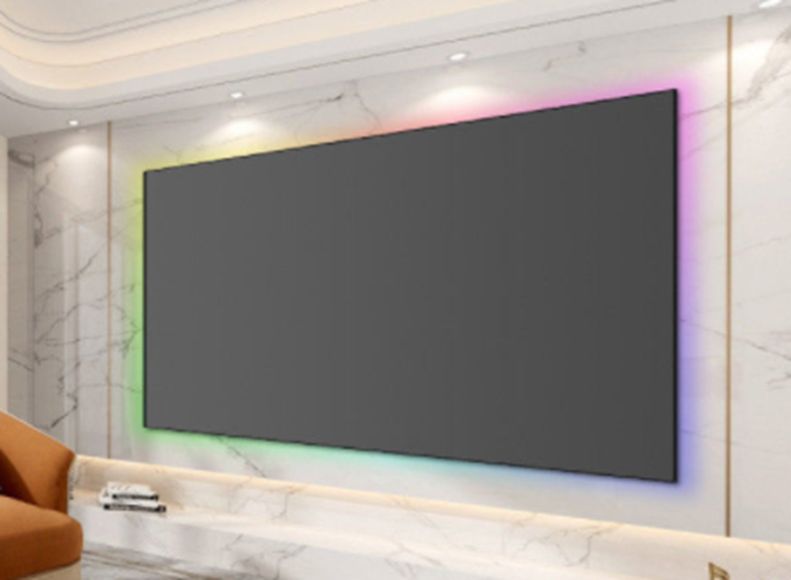 Premium fixed screen for short throw projector