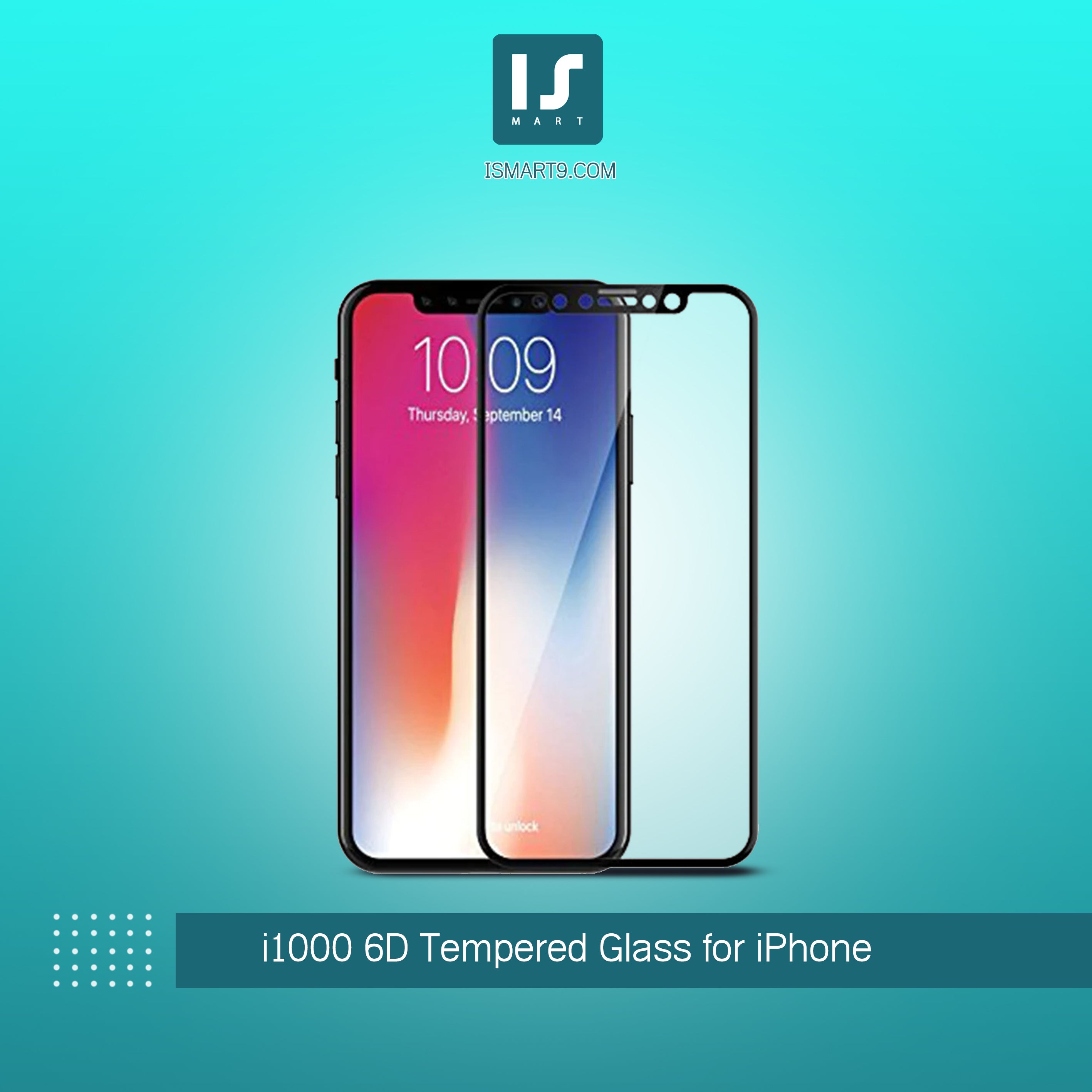 i1000 6D Tempered Glass for iPhone