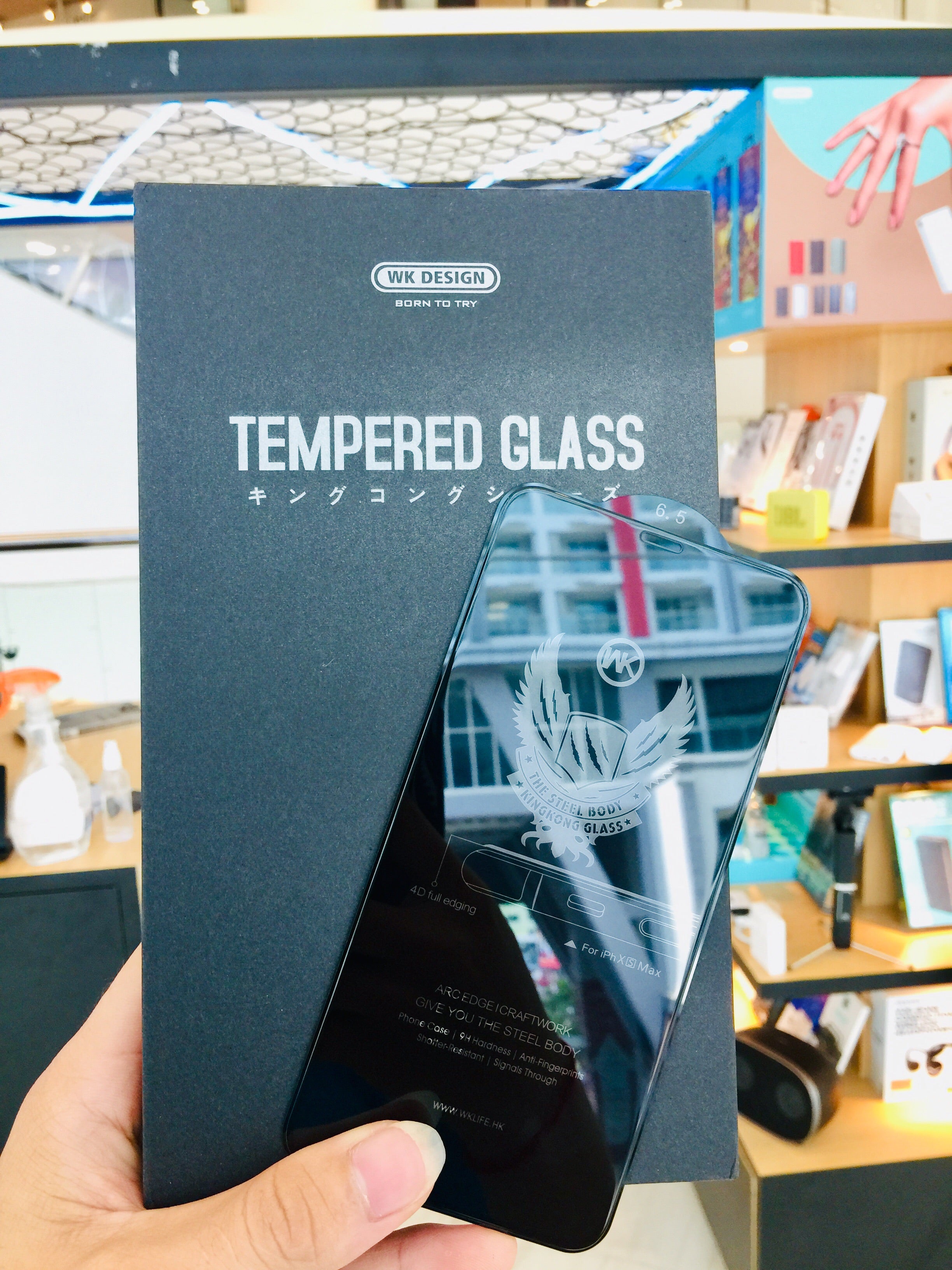 WTP-010 Kingkong 4D tempered Glass full Screen Protector For iPhone