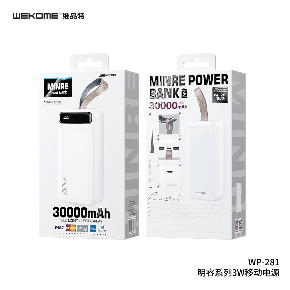 WP-281 Minre Series 30000mAh Powerbank