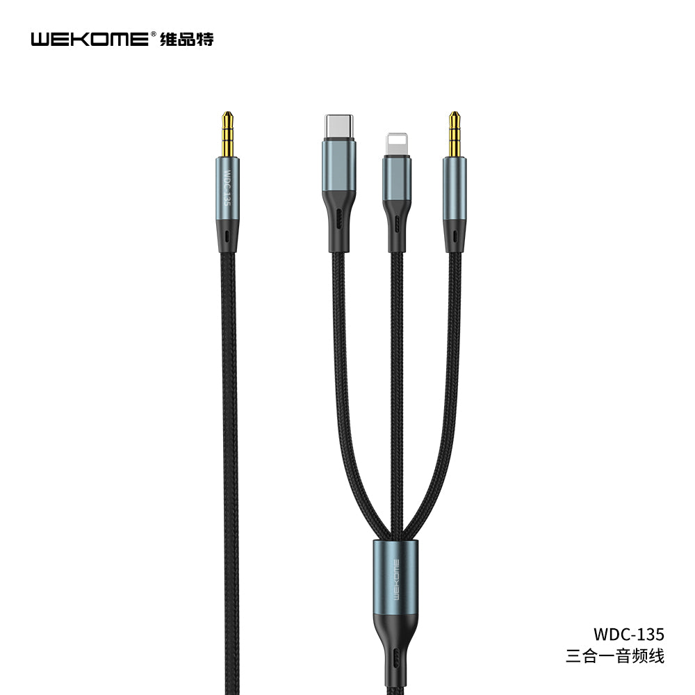 WDC-135 SHQ Series 3in1 Audio Cable