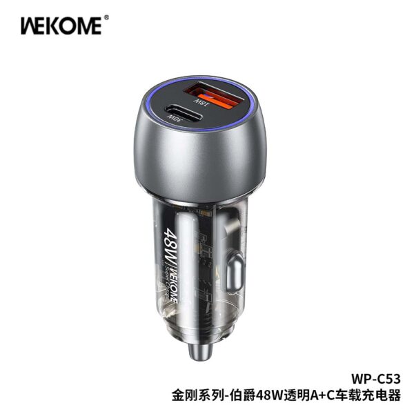 300C1492-9CDE-4E60-BF79-485A63E81C24.jpg WP-C53 Kinkong Series Earl 48W Transparent A+C Car Charger