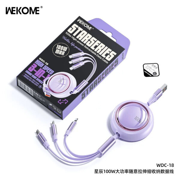 WDC-18 STARSER ES 100w High-power Retractable Data Cable