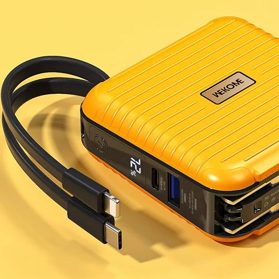 56128FA0-8075-4B3C-A780-D60C37D035AA.jpg WP-20 AC plug Comes with 2 cables 15000 POWER BANK