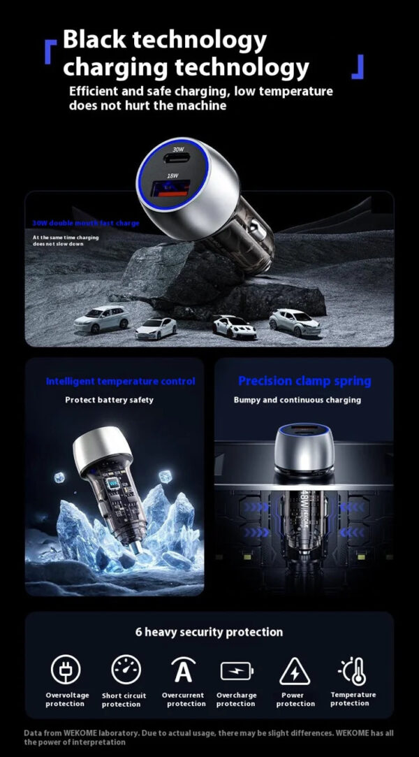 A445A55F-05D2-4989-B2F5-C2B8EC66601F.jpg WP-C53 Kinkong Series Earl 48W Transparent A+C Car Charger