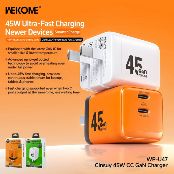 WP-U47 45W Ultra-Fast Charging Newer Devices