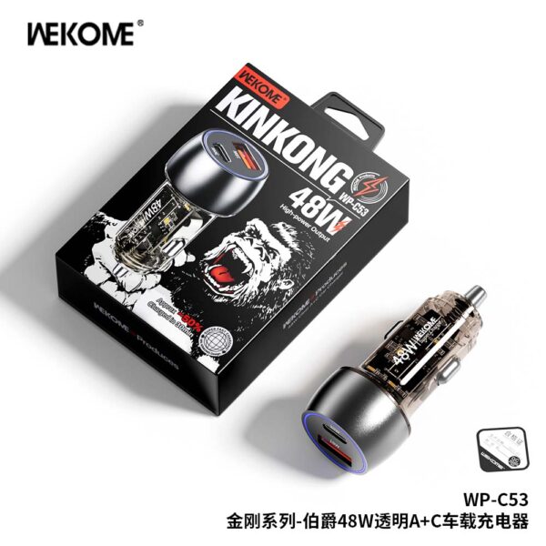 C6AC4069-4BEF-433F-87A2-2BCC39548455.jpg WP-C53 Kinkong Series Earl 48W Transparent A+C Car Charger