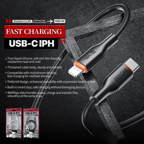 FF744574-551C-4E8B-B149-8E075D555B75.jpg WDC-92 PD27W True Silicone Charging Data Cable C-L