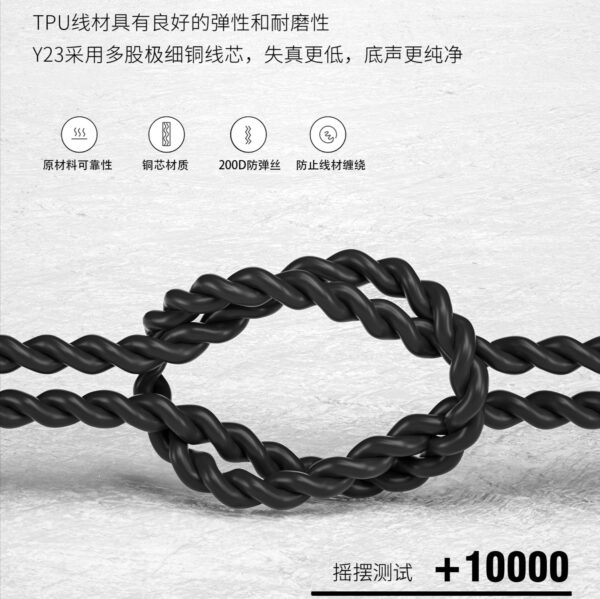 Y23 Dual moving coil in ear Earphone