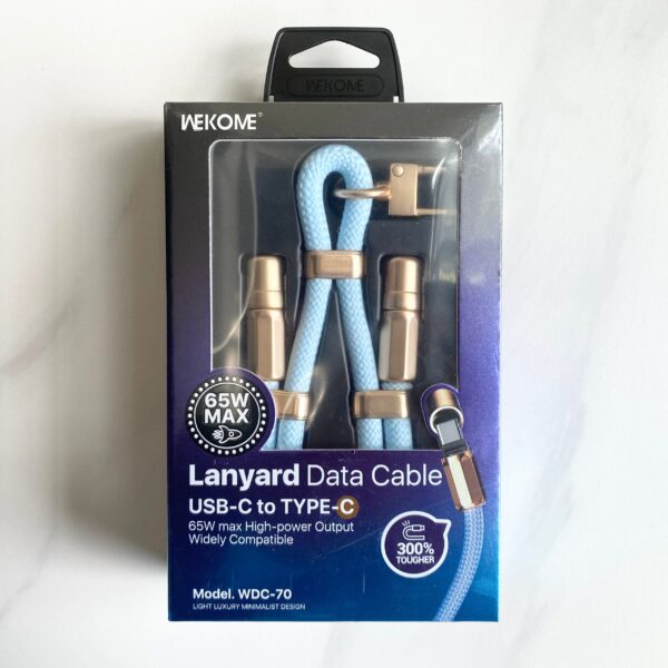 IMG_3476.jpg WDC-70 Premium 65W Fast Charging USB-C Lanyard Cable - 1.6M Braided Nylon