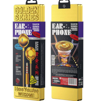 YC05 Sakin Series Headphones 3.5mm Mini Jack-Gold