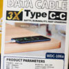WDC-106a Fast Charging Tpye-C to Tpye-C Data Cable