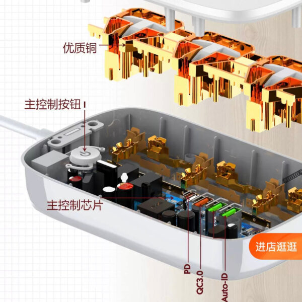 image_e2d4f0ae-8c9a-42e5-8949-3ac0287a651d.jpg i1189 Smart WiFi Power Strip PD+QC 3.0