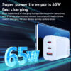 WP-U145 65w Power Series USB+USB-C/Type-C Port